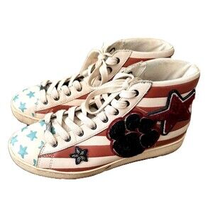 Coach Americana Stars & Stripes High Top Sneakers - Mickey Mouse - Size 9B